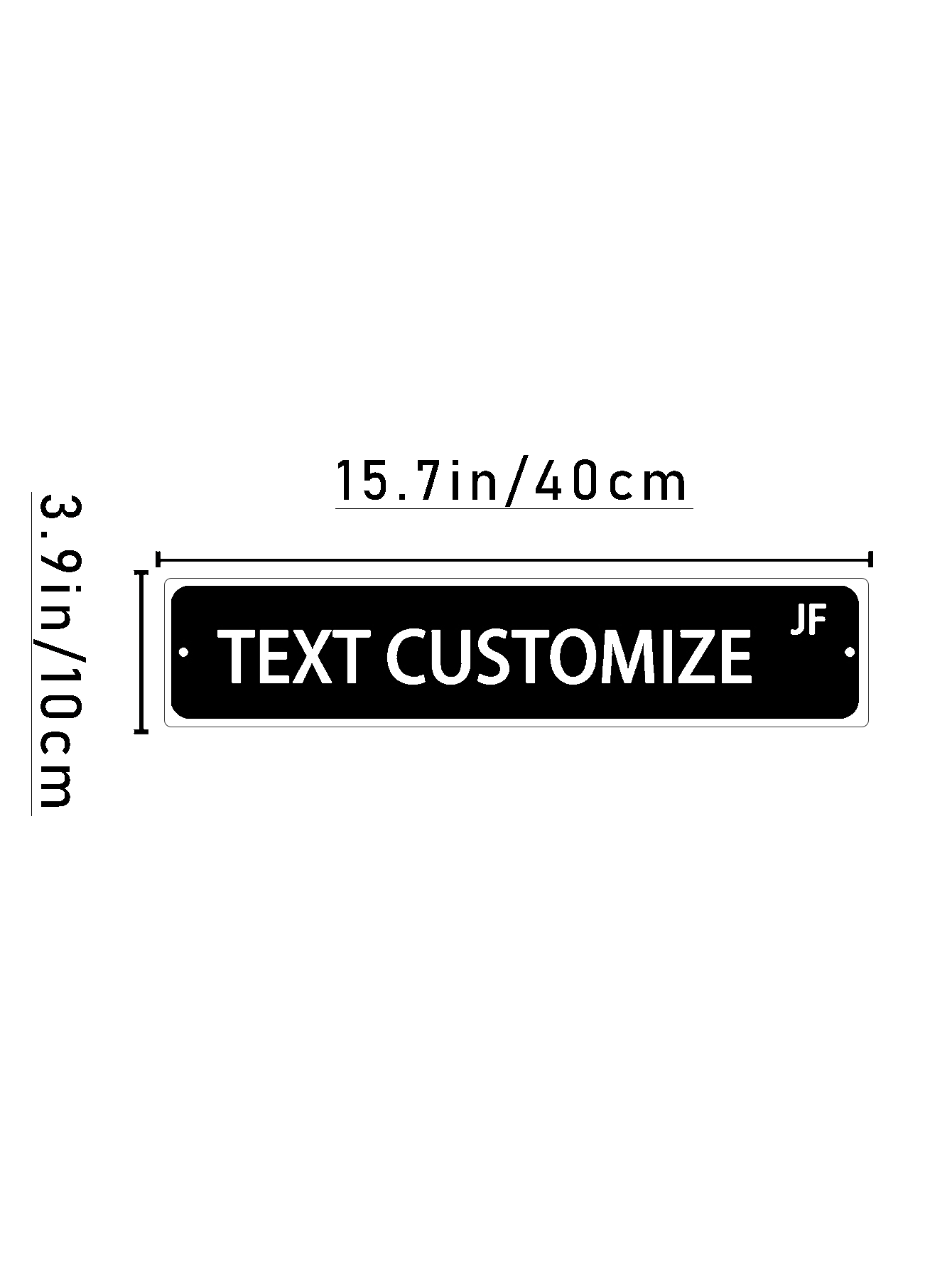 Custom Text Tin Street Sign