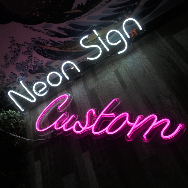 Custom Name Sign Room Decor Neon Pink