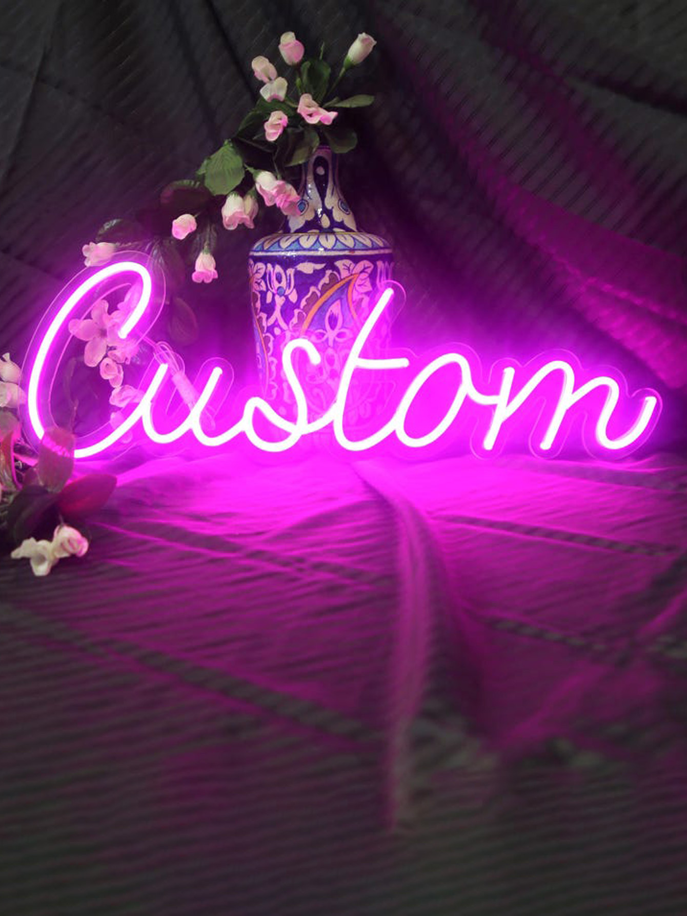 Custom Name Sign Room Decor Neon Pink