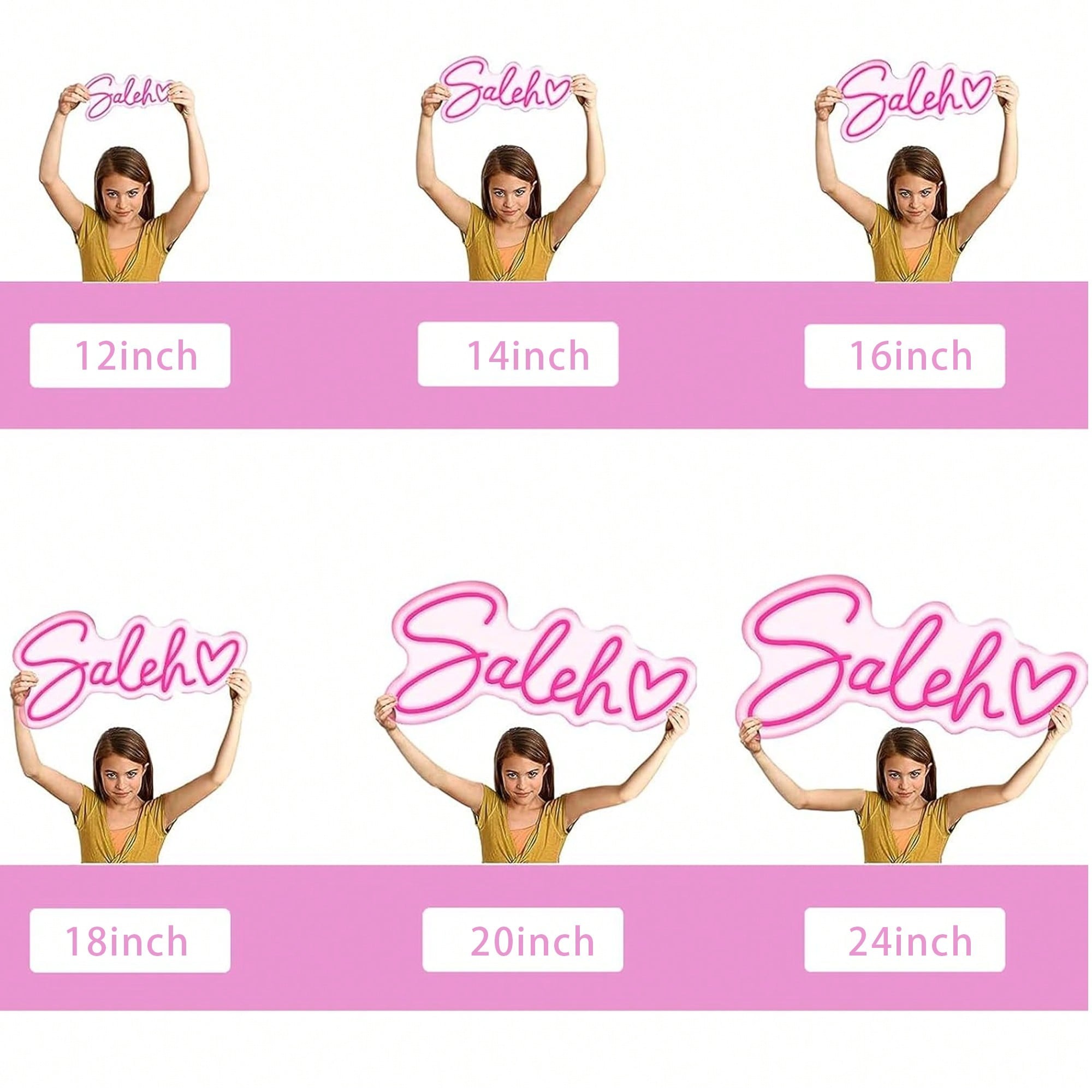 Custom Name Sign Room Decor Neon Pink
