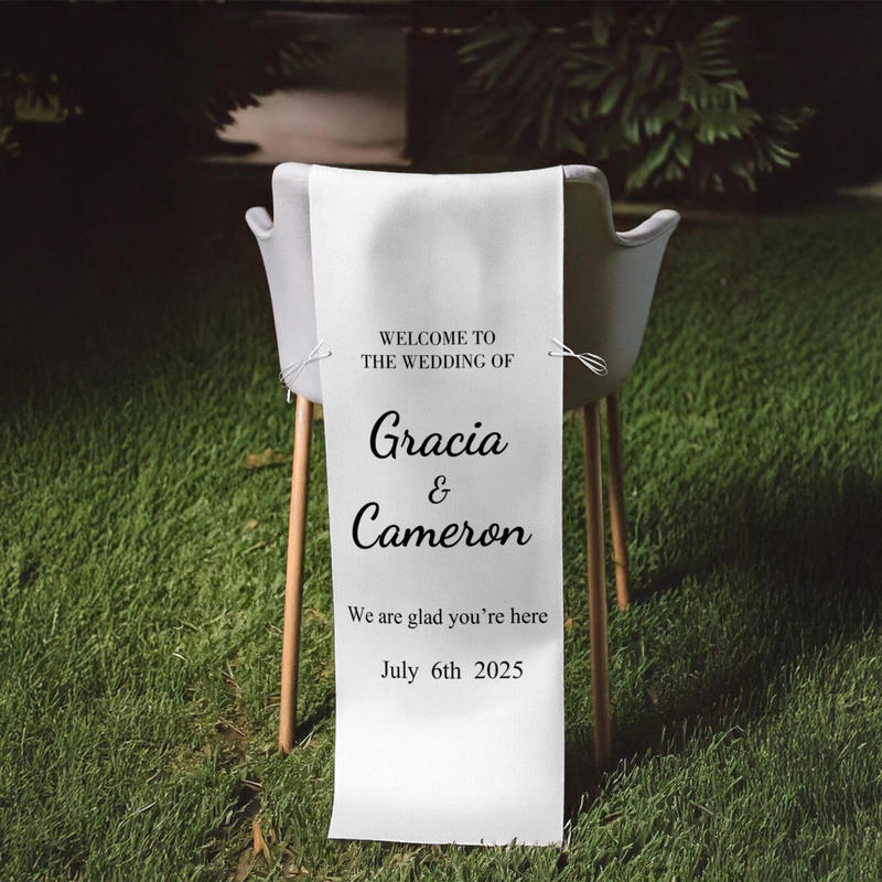 Wedding Chair Sign – Personalized Reserved Seat Decoration