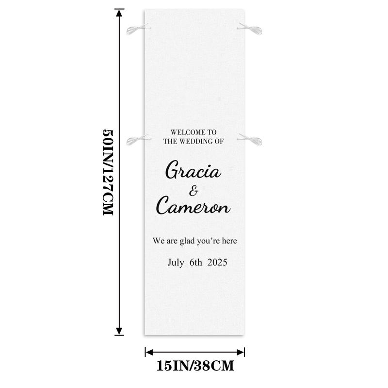 Wedding Chair Sign – Personalized Reserved Seat Decoration