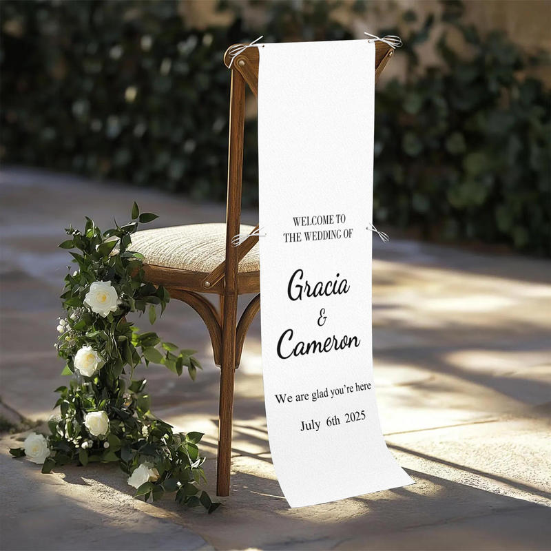 Wedding Chair Sign – Personalized Reserved Seat Decoration