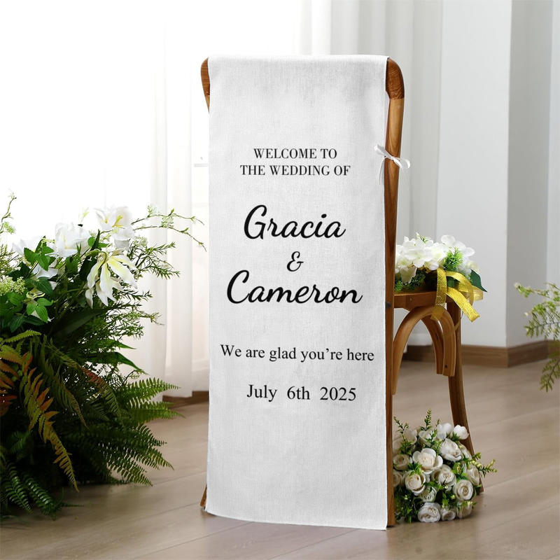 Wedding Chair Sign – Personalized Reserved Seat Decoration