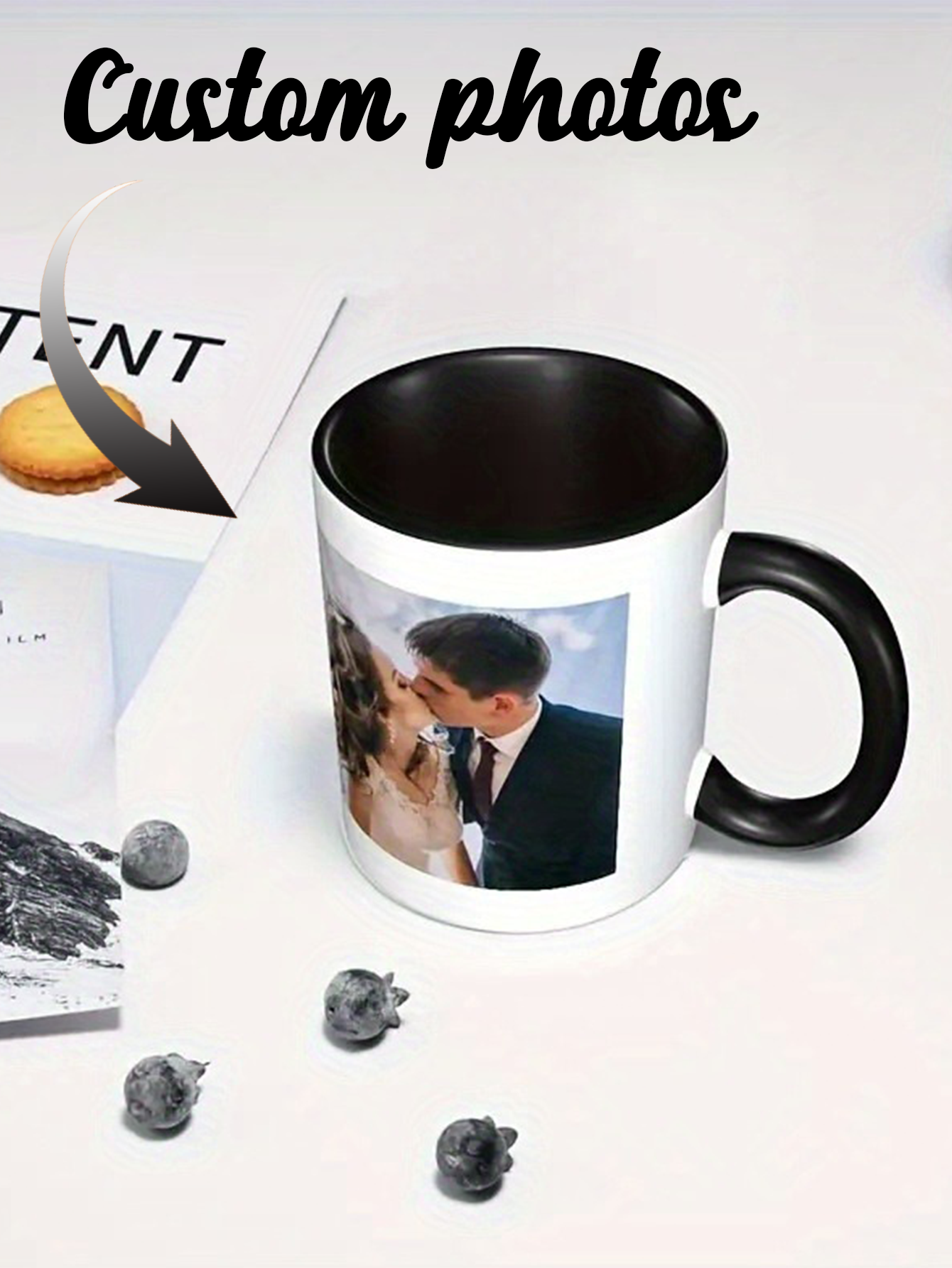 Custom Photo and Text 11oz Coffee Mug