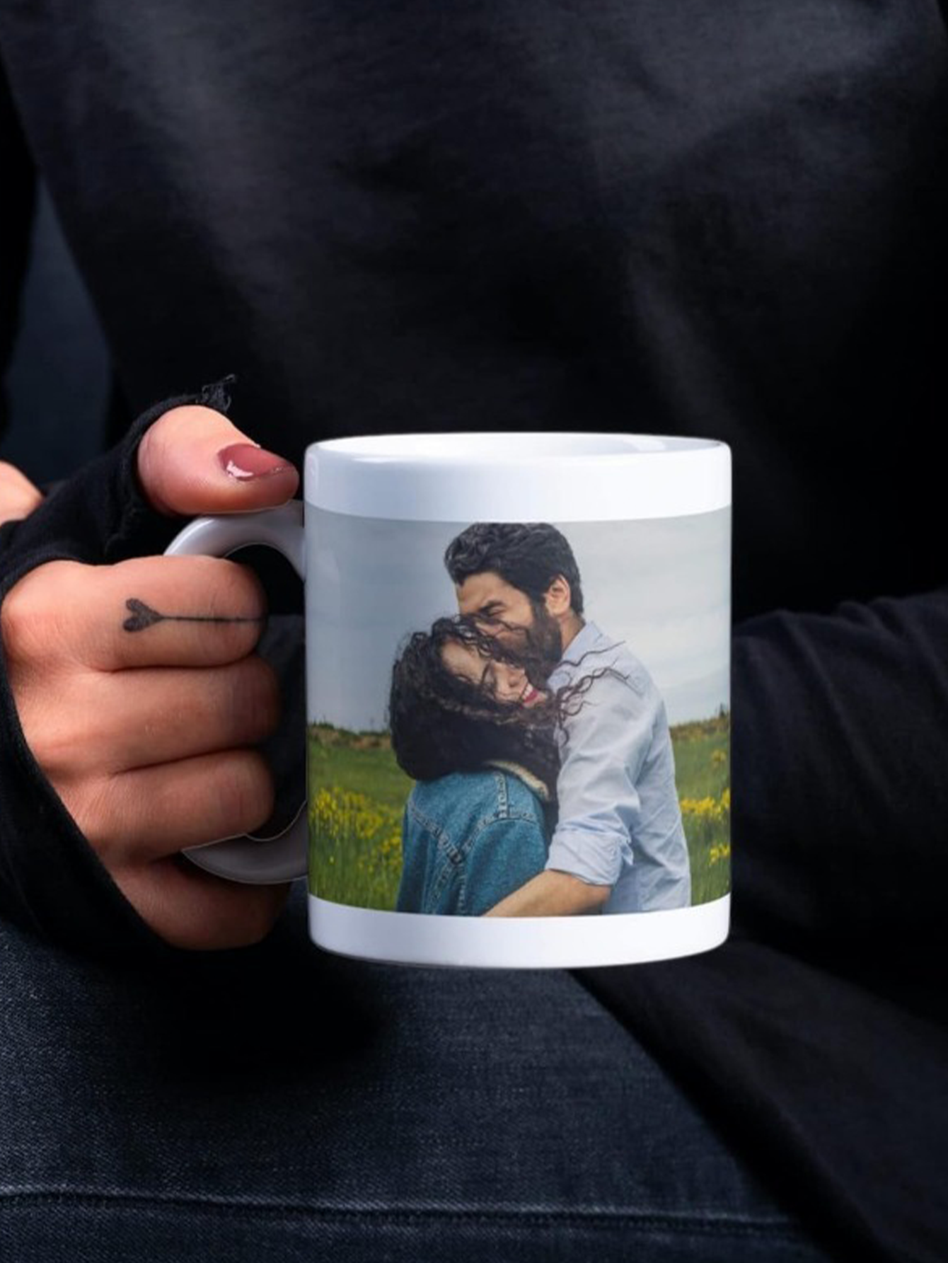 Custom Photo and Text 11oz Coffee Mug
