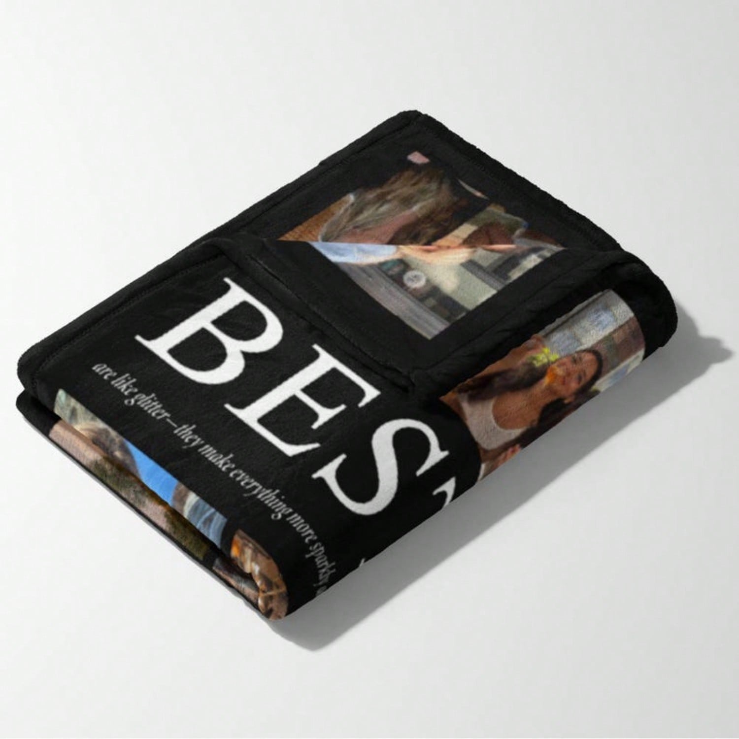 Custom Flannel Photo Blanket for Besties